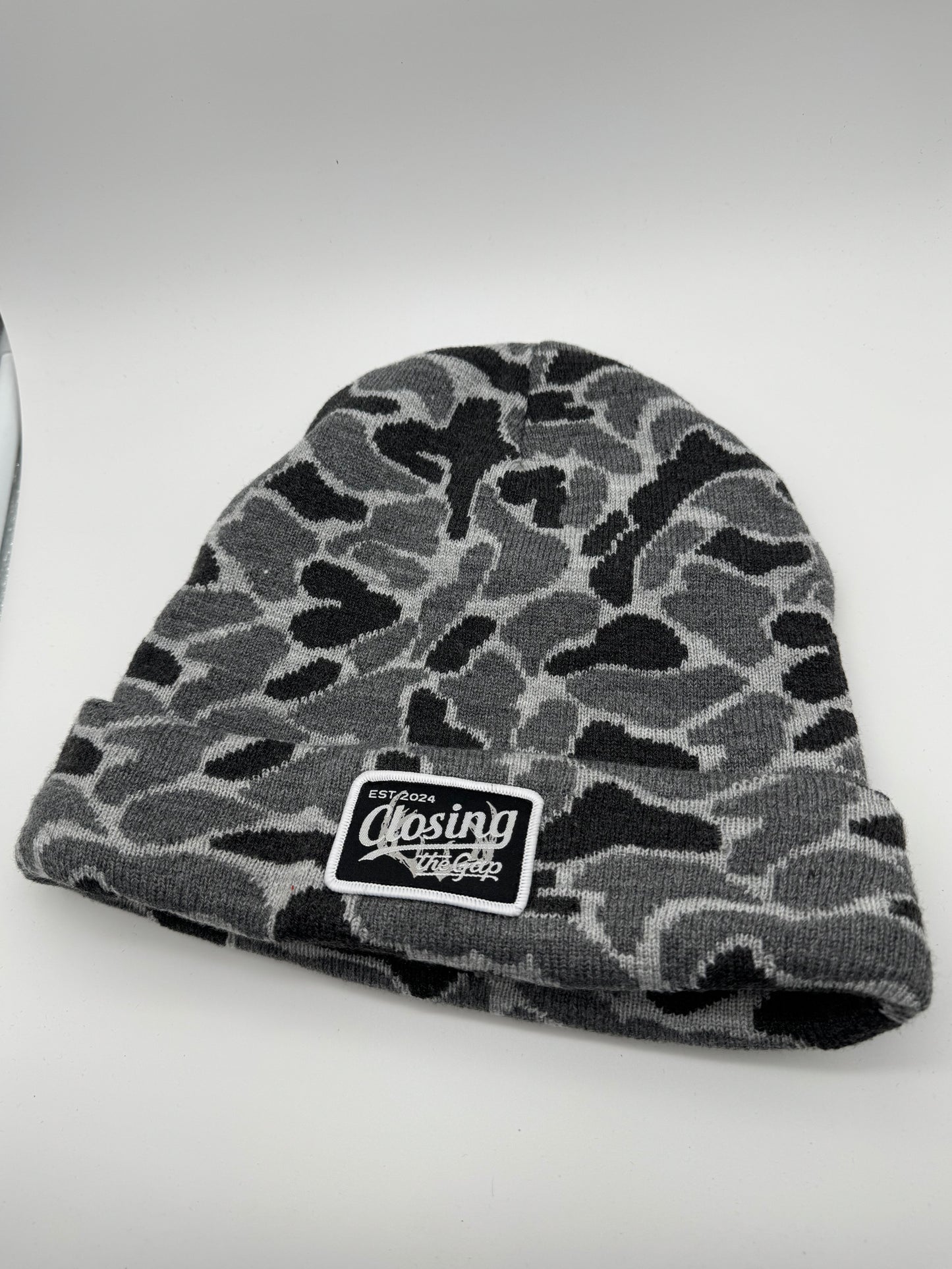 Grey camo beanie